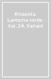 Rinascita. Lanterna verde. Vol. 24. Variant